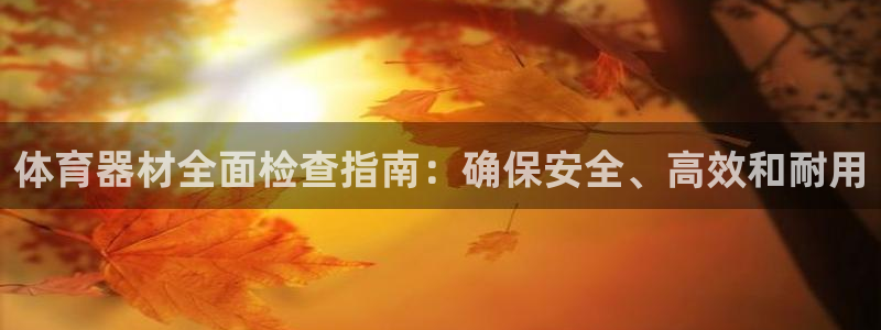 耀世国际集团董事长：体育器材全面检查指南：确保安全、